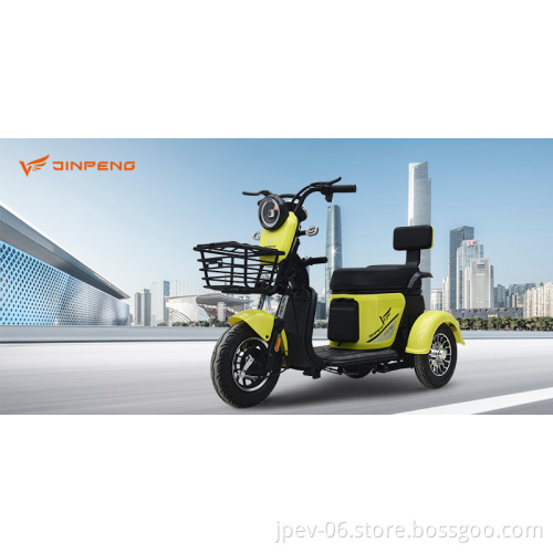Jinpeng personalizzabile colore a lungo raggio triciclo elettrico tricicli di tacchino due ruote in vendita